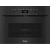 Miele H 7440 BMX obszidiánfekete fogantyú nélküli mikrohullámú üzemmóddal kombinált sütő