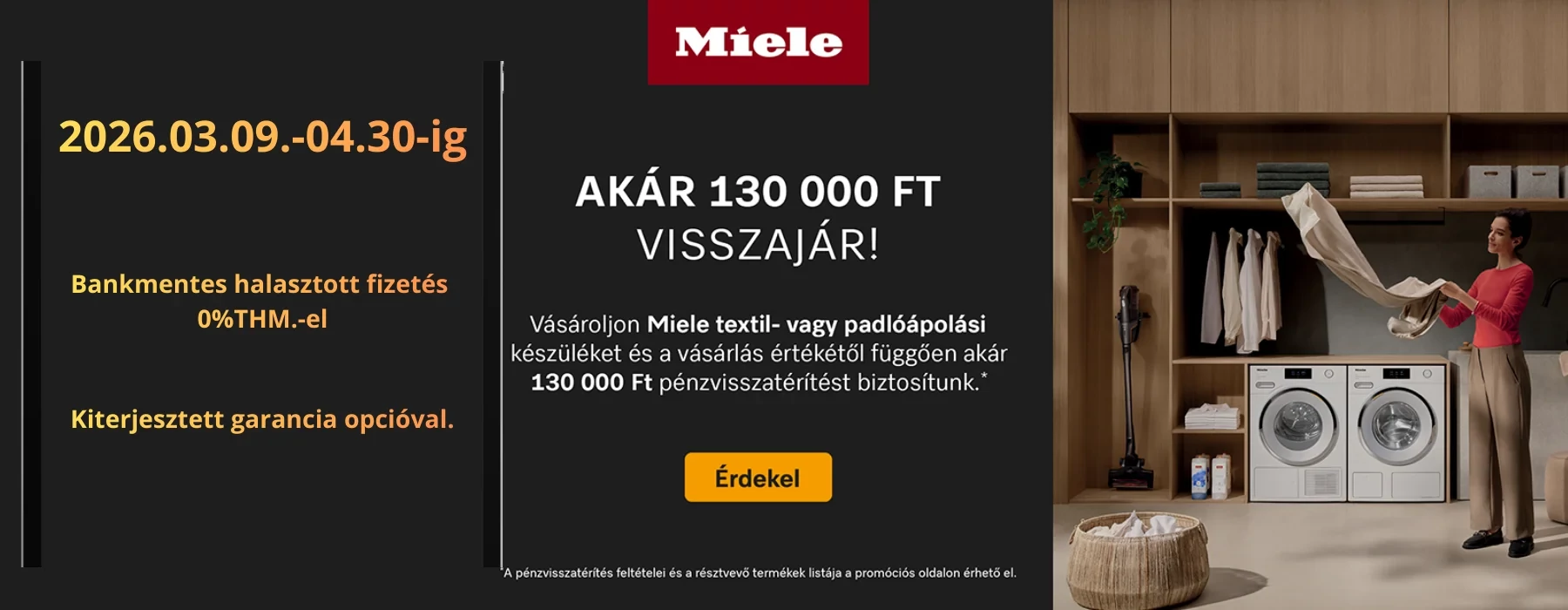 Miele pénzvisszatérítés