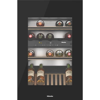 Miele KWT 6422 iG-1 Obszidiánfekete üveg   beépíthető bortemperáló