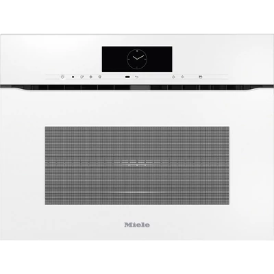 Miele H 7840 BMX briliánsfehér fogantyú nélküli mikrohullámú üzemmóddal kombinált sütő