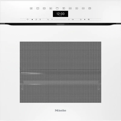 Miele H 7464 BPX briliánsfehér beépíthető fogantyú nélküli kompakt sütő