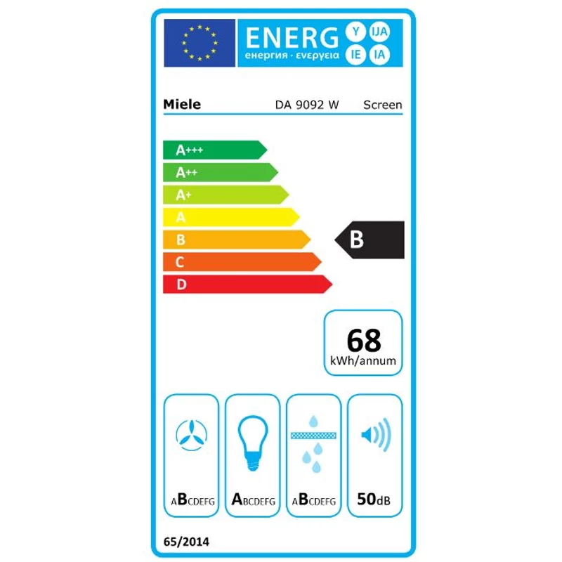 Miele DA 9092 W Screen grgr  fali páraelszívó