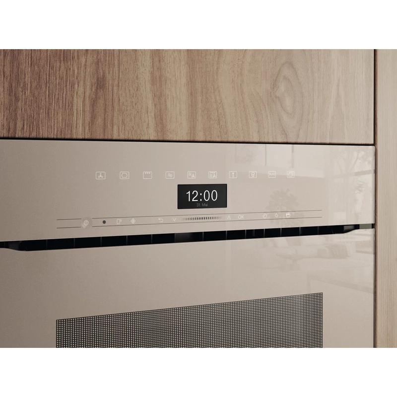 Miele H 7440 BMX Pearlbeige fogantyú nélküli mikrohullámú üzemmóddal kombinált sütő