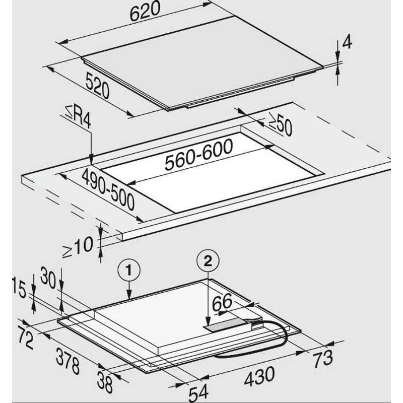 Miele KM 7466 FL 125 Edition  Indukciós főzőlap