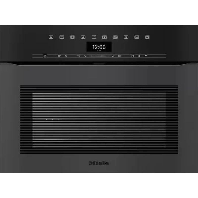 Miele H 7440 BPX 125 Gala Ed Obszidiánfekete matt fogantyú nélküli beépíthető kompakt sütő