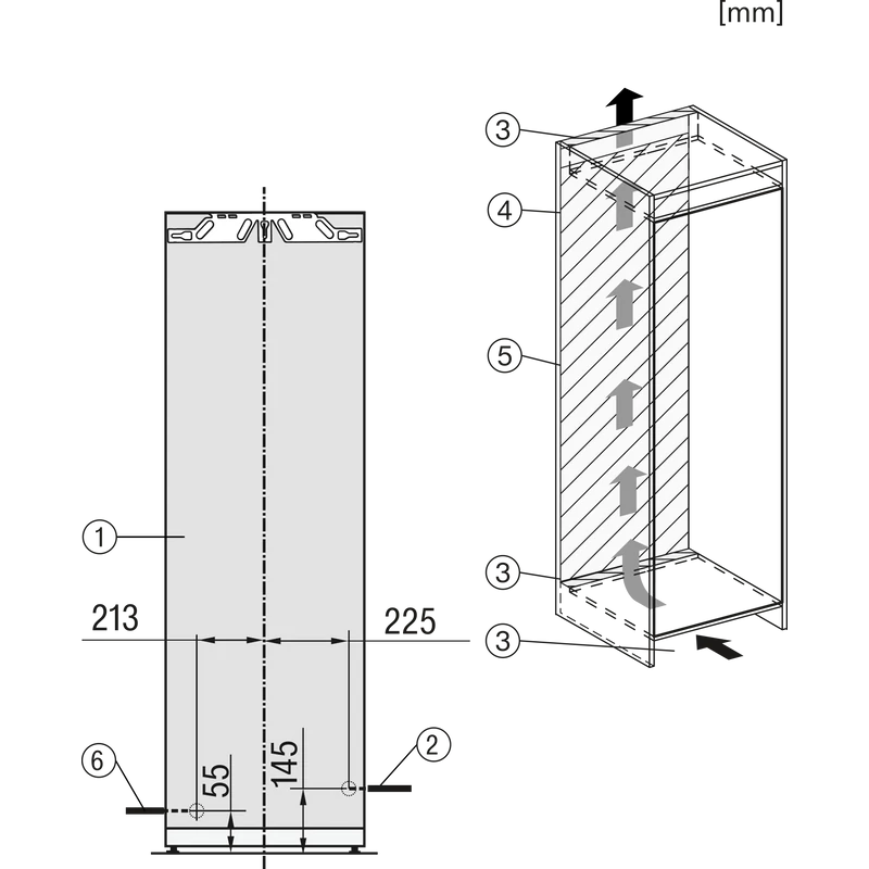 Miele FNS 7794 D L ActiveDoor, IceMaker, NoFrost  beépíthető fagyasztó