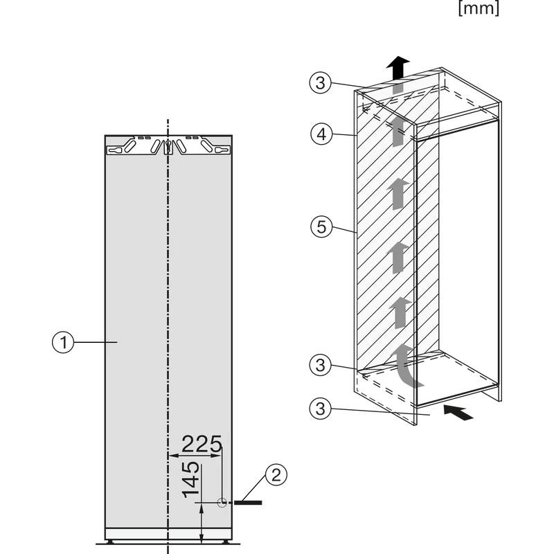 Miele K 7747 C 125 Gala Ed  beépíthető hűtőszekrény