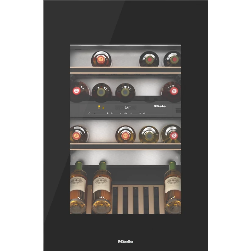 Miele KWT 6422 iG-1 Obszidiánfekete üveg   beépíthető bortemperáló