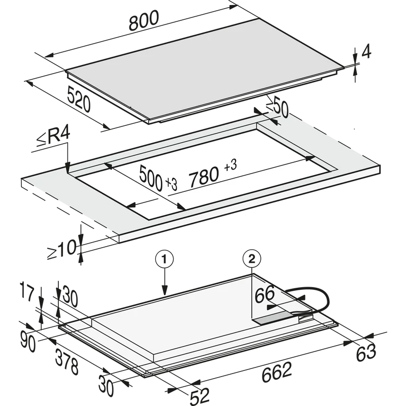Miele KM 7576 FL 125 Gala Ed  indukciós főzőlap
