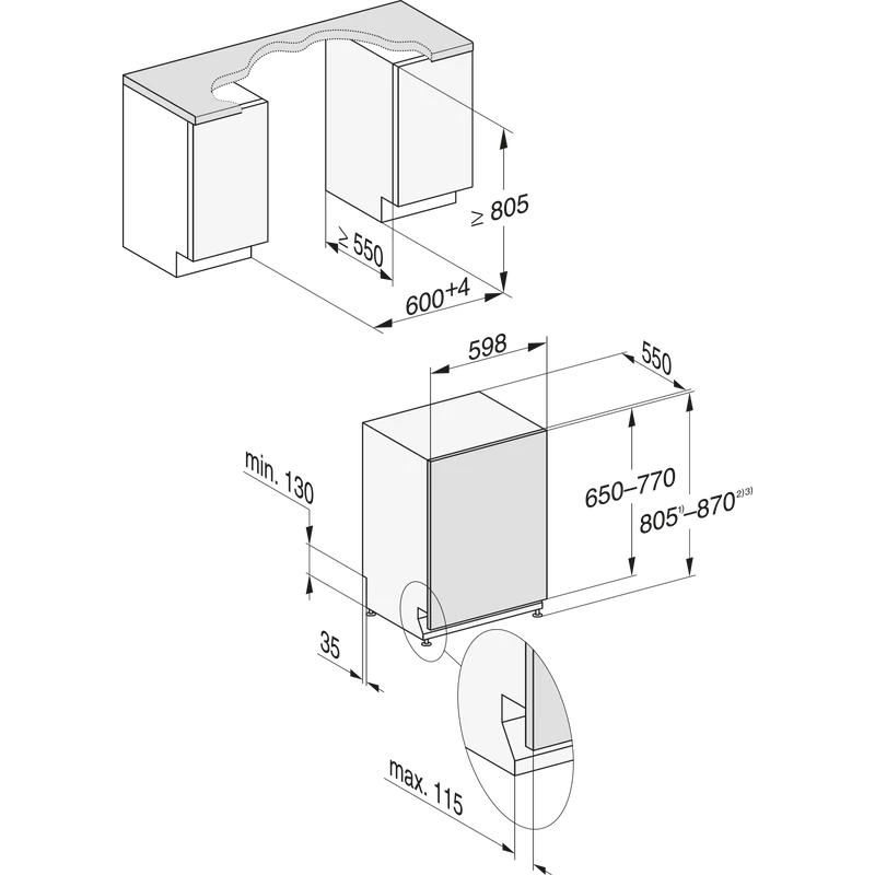 MIELE  G 7793 SCVi AD  Teljesen beépíthető mosogatógép  125 Gala Ed.