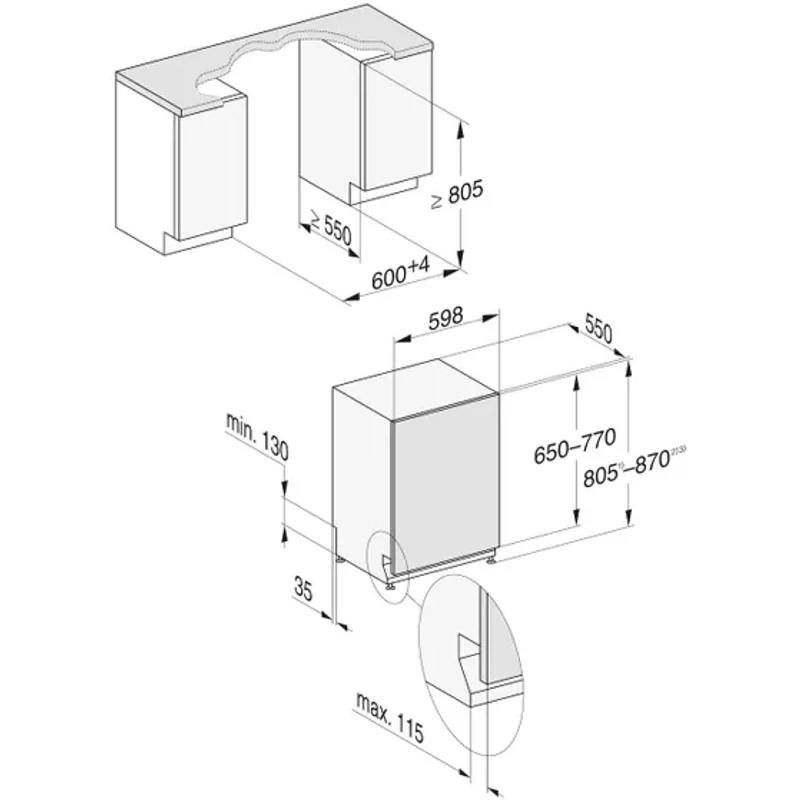 Miele G 5162 SCVi teljesen beépíthető mosogatógép