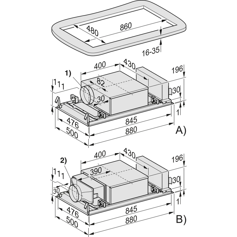 Miele DAC 4940 Stella Ambient  mennyezeti páraelszívó