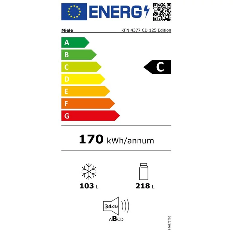 Miele KFN 4377 CD 125 Edition Szabadonálló hűtő-fagyasztó