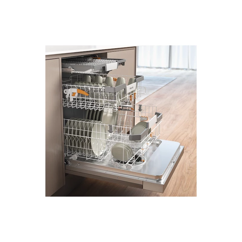 Miele G 7601 SCi AutoDos beépíthető mosogatógép látható kezelőpanellel