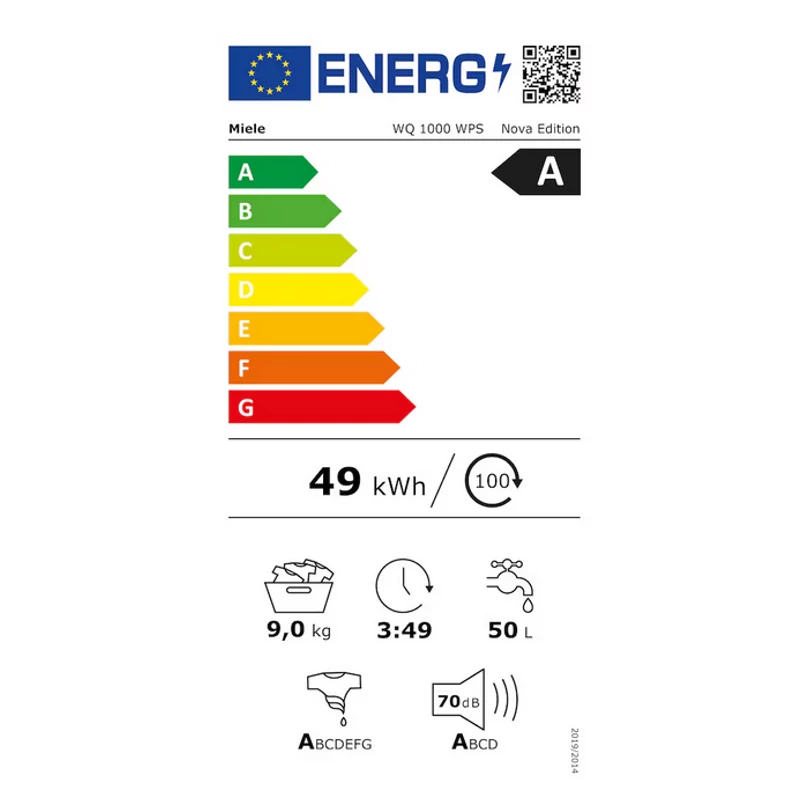 Miele WQ 1000 WPS Nova Edition  W2 elöltöltős mosógép