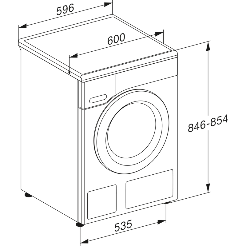 Miele WTD160 WCS 8/5 kg WT1 mosó-szárítógép