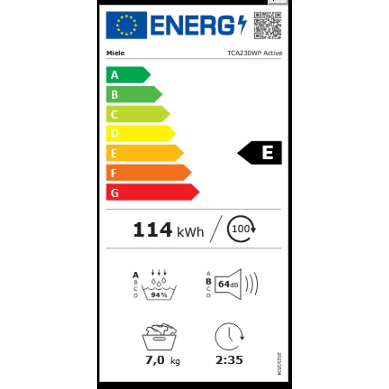 Miele TCA 230 WP EU1 LW Active szárítógép