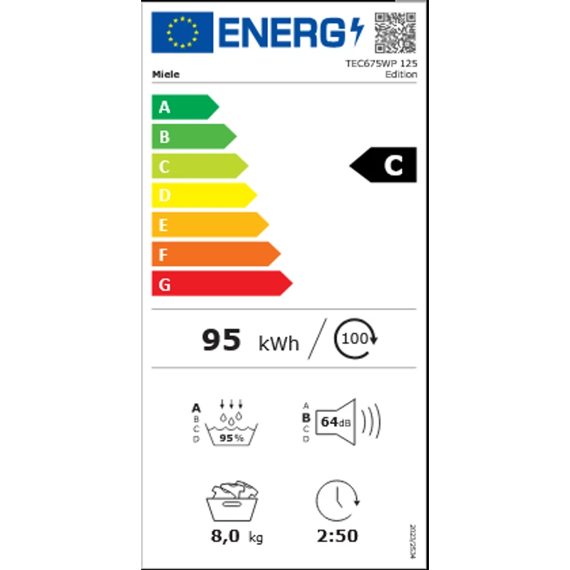 Miele TEC 675 WP 125 Edition  hőszivattyús szárítógép