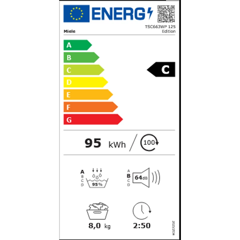 Miele TSC 663 WP EU1 LW EcoSpeed&8kg hőszivattyús szárítógép