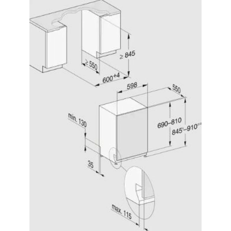 Miele G 7658 SCVi XXL AutoDos Obszidiánfekete  teljesen integrált mosogatógép