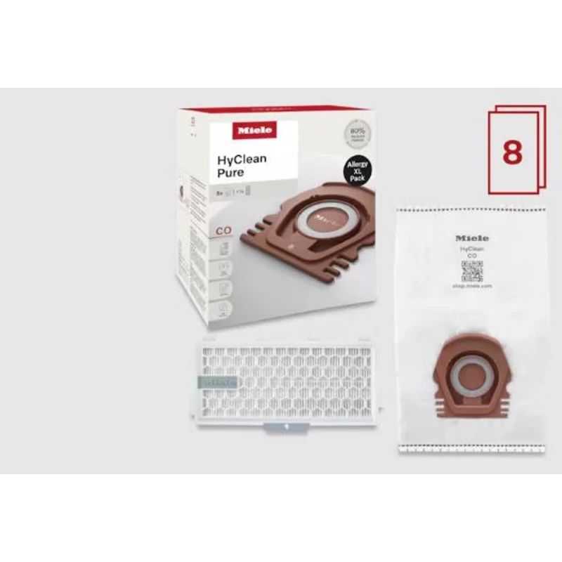 Miele CO XL HyClean 8 darab porzsák + SF HA 50 Hepa szűrő
