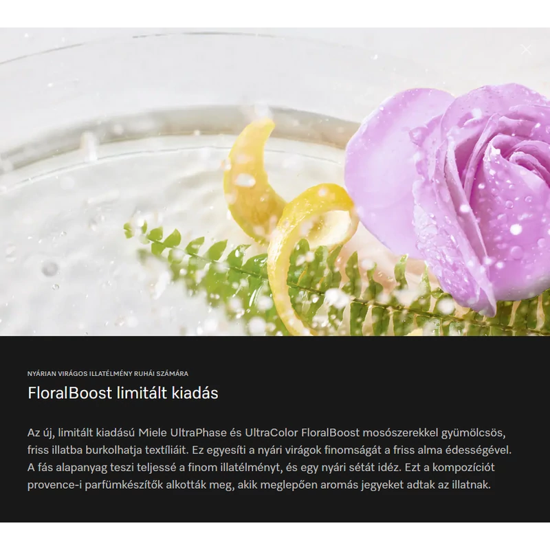 Miele UltraColor FloralBoost mosószer 1,5 L limitált kiadás WA UCFB 1501 L