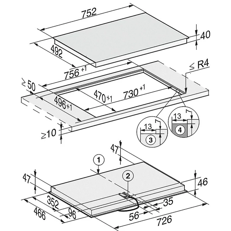 Miele KM 6523 FL elektromos főzőlap