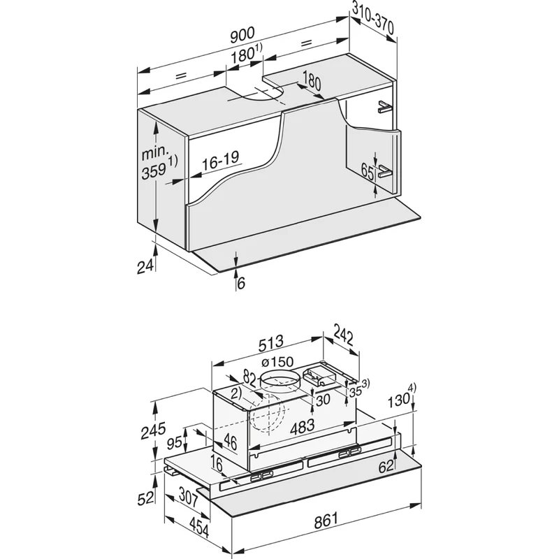 Miele DAS 4940 kihúzható páraelszívó