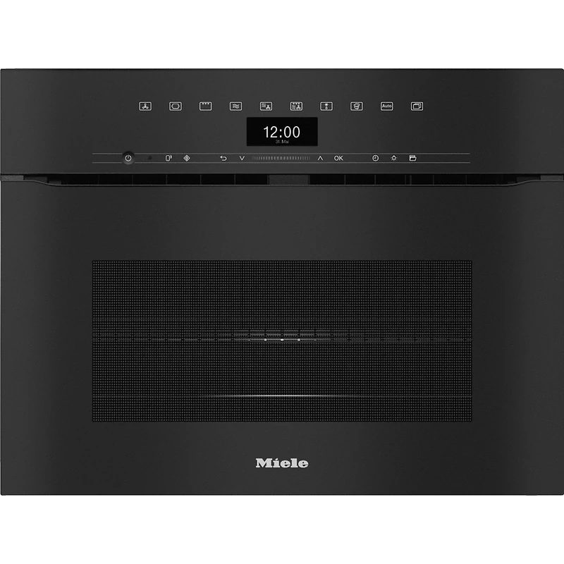 Miele H 7440 BMX obszidiánfekete fogantyú nélküli mikrohullámú üzemmóddal kombinált sütő
