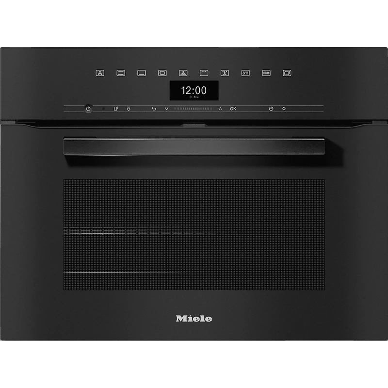 Miele H 7440 B obszidiánfekete beépíthető kompakt sütő